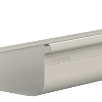 A photo of a Metroll High Front Quad Gutter in Surfmist color.