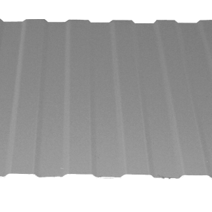 A photo of a sheet of Metroll’s Metrib®cladding